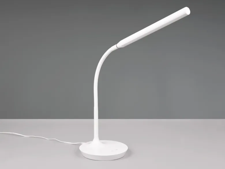 LED Schreibtischleuchte TORO Weiß, dimmbar & Lichtfarbe einstellbar, Höhe 38cm