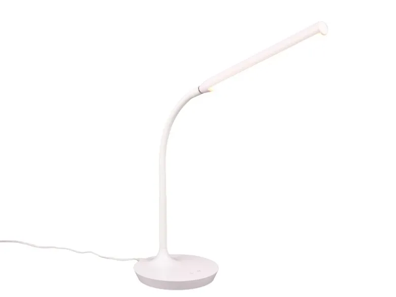 LED Schreibtischleuchte TORO Weiß, dimmbar & Lichtfarbe einstellbar, Höhe 38cm
