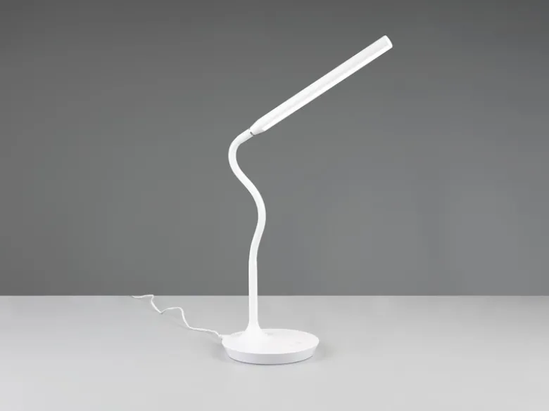 LED Schreibtischleuchte TORO Weiß, dimmbar & Lichtfarbe einstellbar, Höhe 38cm