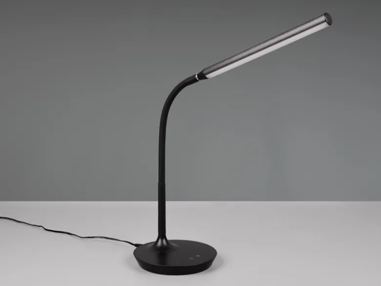 LED Schreibtischleuchte TORO Schwarz dimmbar & Lichtfarbe einstellbar, Höhe 38cm