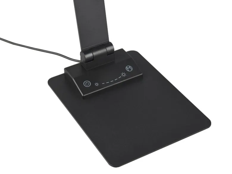 LED Schreibtischleuchte TRAVIS mit USB Ladefunktion, Schwarz, Höhe 71cm