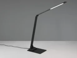 LED Schreibtischleuchte TRAVIS mit USB Ladefunktion, Schwarz, Höhe 71cm