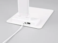 LED Schreibtischleuchte TRAVIS mit USB Ladefunktion, Weiß, Höhe 71cm