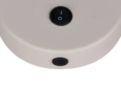 LED Schwanenhals Leselampe Coffee / Grau mit Schalter, Breite 10cm