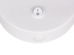 LED Schwanenhals Leselampe Weiß mit Schalter, Breite 10cm