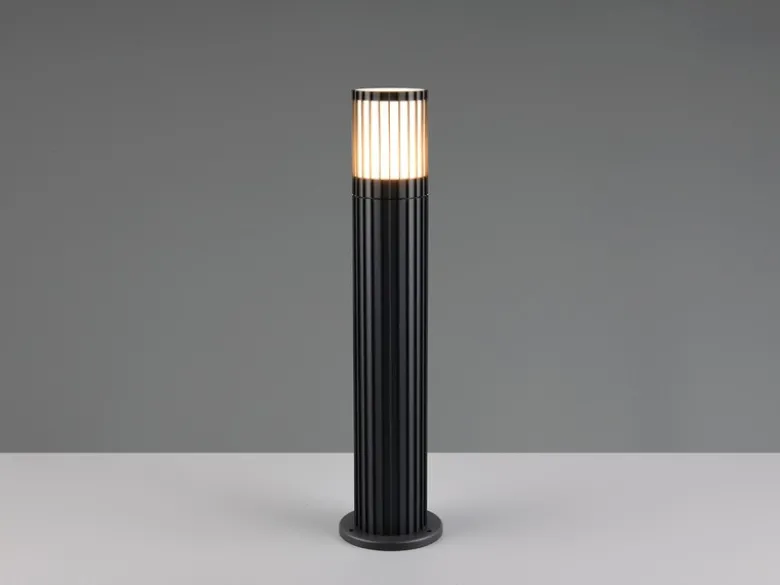 LED Sockelleuchte Aluminium Anthrazit, für Reihenschaltung geeignet, H: 50cm