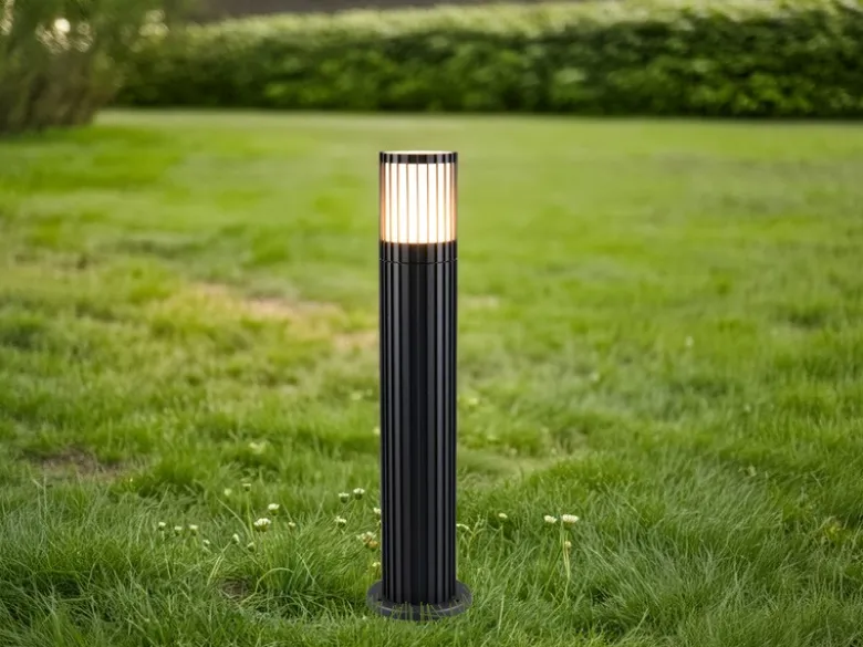 LED Sockelleuchte Aluminium Anthrazit, für Reihenschaltung geeignet, H: 50cm