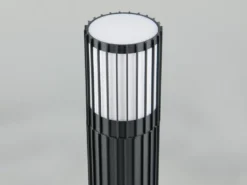 LED Sockelleuchte Aluminium Anthrazit, für Reihenschaltung geeignet, H: 50cm