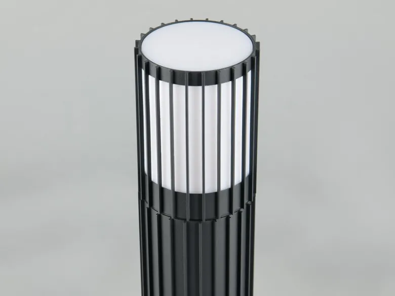 LED Sockelleuchte Aluminium Anthrazit, für Reihenschaltung geeignet, H: 50cm