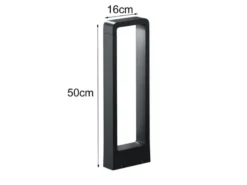 LED Sockelleuchte 3er Set Anthrazit Höhe 50cm IP54 - Außenleuchten Wegeleuchten