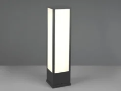 LED Sockelleuchte FUERTE eckig in Anthrazit, Höhe 60cm, IP54