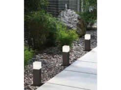 LED Sockelleuchte HUDSON in Anthrazit Höhe 30cm IP44 - Außenleuchte