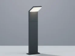 LED Sockelleuchten 2er SET in Anthrazit, Höhe 50cm, IP54
