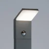 LED Sockelleuchten mit Bewegungsmelder 3er SET, Anthrazit, IP54, H50 cm