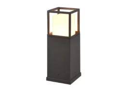 LED Sockelleuchte WITHAM in Anthrazit, Lichttemperatur einstellbar, Höhe 40cm