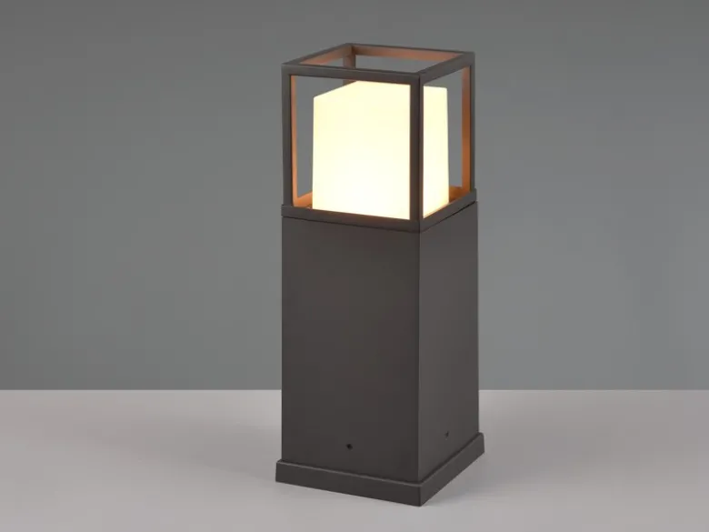 LED Sockelleuchte WITHAM in Anthrazit, Lichttemperatur einstellbar, Höhe 40cm