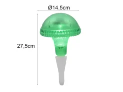 LED Solarleuchte ASSISI, Grün mit Erdspieß Höhe 27,5 cm