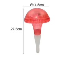 LED Solarleuchte ASSISI, Rot mit Erdspieß Höhe 27,5 cm