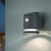LED Solar Wandleuchte Außenleuchte SALTA mit Bewegungsmelder Anthrazit