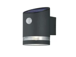 LED Solar Wandleuchte Außenleuchte SALTA mit Bewegungsmelder Anthrazit