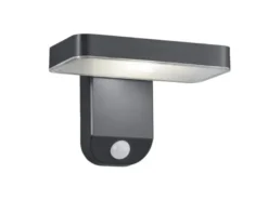 LED Solar Wandleuchte Außenleuchte ESQUEL mit Bewegungsmelder in Anthrazit