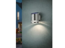LED Solar Wandleuchte 2er Set Außenleuchte mit Bewegungsmelder Anthrazit