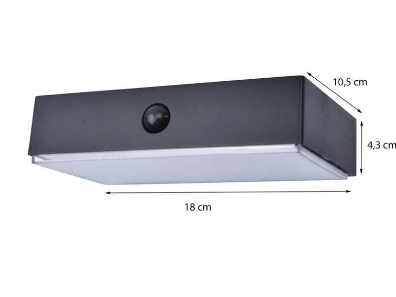 LED Solar Wandleuchte 2er SET Up and Down, Bewegungsmelder, per App steuerbar