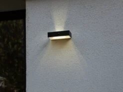 LED Solar Wandleuchte FADI Up and Down, Bewegungsmelder, per App steuerbar