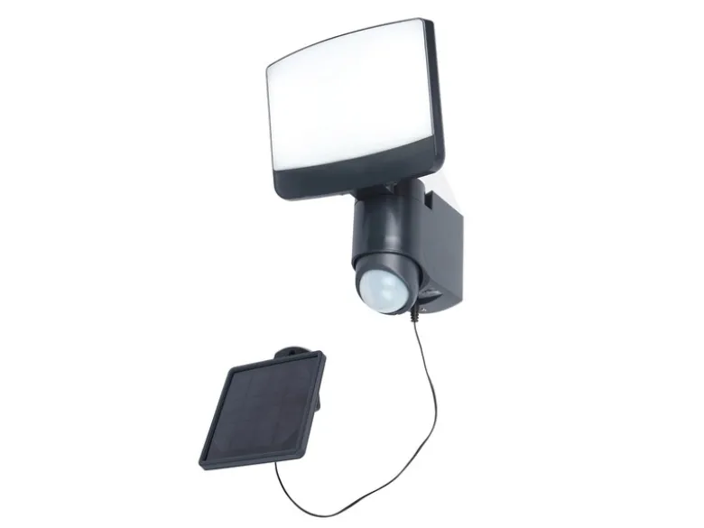 LED Solar Wandleuchte SUNSHINE mit Bewegungsmelder IP44, Breite 18cm