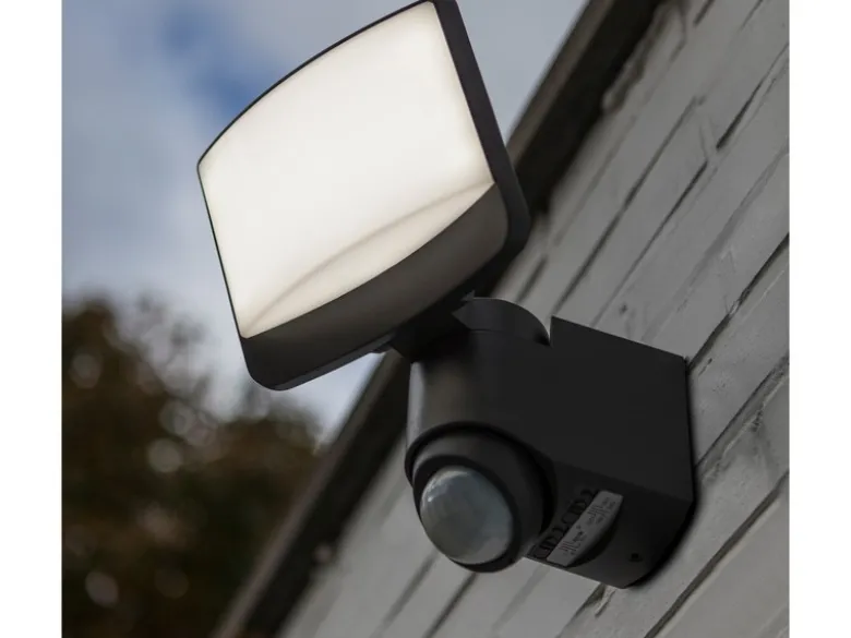 LED Solar Wandleuchte SUNSHINE mit Bewegungsmelder IP44, Breite 18cm