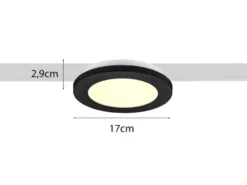 LED Spot CAMILLUS Schwarz Ø 17cm für DUOline Schienensystem