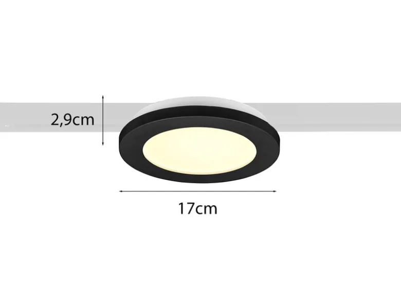 LED Spot CAMILLUS Schwarz Ø 17cm für DUOline Schienensystem