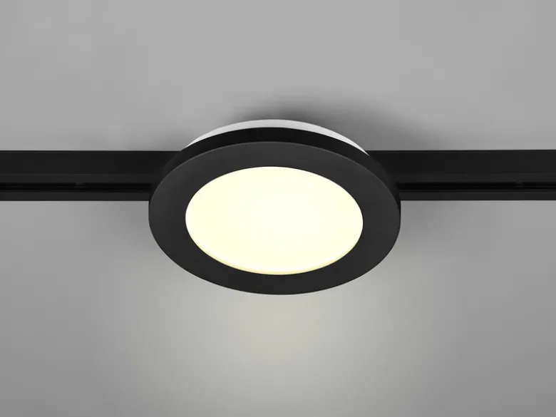 LED Spot CAMILLUS Schwarz Ø 17cm für DUOline Schienensystem