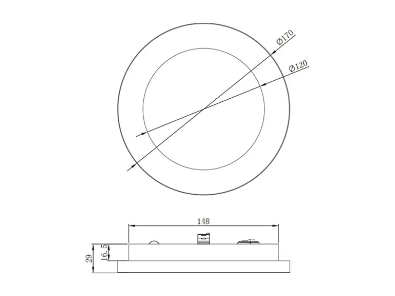 LED Spot CAMILLUS Weiß Ø 17cm für DUOline Schienensystem