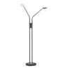 LED Stehlampe DENT Schwarz 2-flammig mit Dimmer, Höhe 150cm