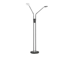 LED Stehlampe DENT Schwarz 2-flammig mit Dimmer, Höhe 150cm