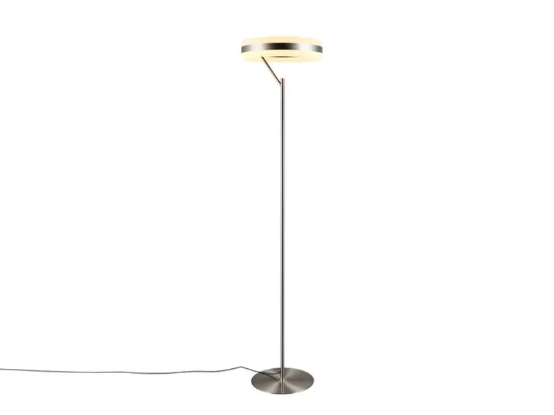 LED Stehlampe DIOS dimmbar, Lichttemperatur einstellbar, Silber, Höhe 180cm