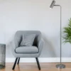 LED Stehlampe in Silber matt, Spot schwenkbar, Höhe 151cm