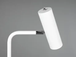 LED Stehlampe in Weiß matt, Spot schwenkbar, Höhe 151cm