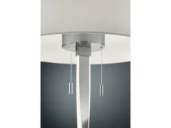 LED Stehlampe mit Stoffschirm Weiß und beleuchtetem Gestell, Höhe 160cm