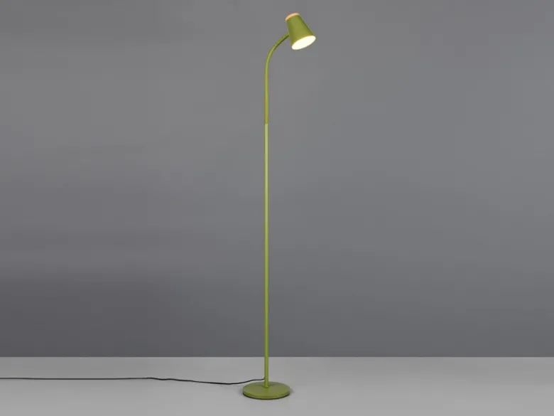 LED Stehlampe PONGO Grün flexibel biegsam, Höhe 145cm