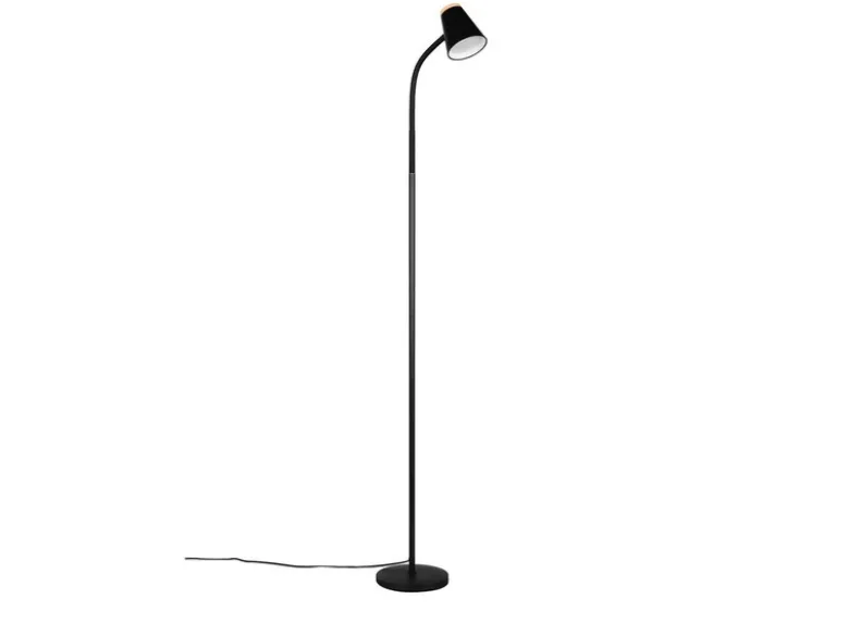 LED Stehlampe PONGO Schwarz flexibel biegsam, Höhe 145cm