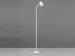 LED Stehlampe PONGO Weiß flexibel biegsam, Höhe 145cm