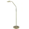 LED Stehleuchte BERGAMO Messing flexibel Sensordimmer - Höhe 135cm