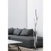 LED Stehleuchte BLAZE dimmbar Lichtfarbe einstellbar Silber 138cm