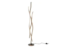 LED Stehleuchte BLAZE dimmbar Lichtfarbe einstellbar Silber 138cm