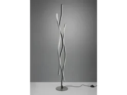 LED Stehleuchte BLAZE dimmbar Lichtfarbe einstellbar Silber 138cm