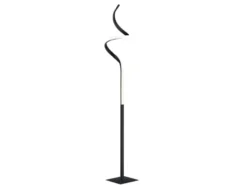 LED Stehleuchte COURSE Schwarz Sensor Dimmer 3000K Warmweiß, H: 145cm