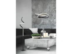 LED Stehleuchte COURSE Schwarz Sensor Dimmer 3000K Warmweiß, H: 145cm