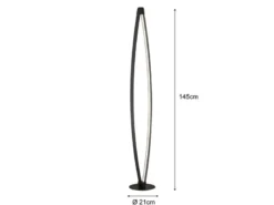 LED Stehleuchte FENGA dimmbar & CCT Lichtfarbe, Höhe 145cm
